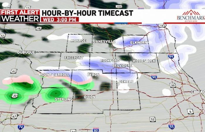 Nieve, vientos fuertes y temperaturas bajo cero en la frontera estatal