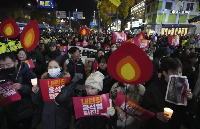 Protestas en Seúl para pedir el impeachment de Yoon