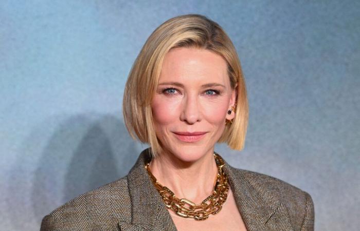 Cate Blanchett luce maxi escote para la reunión de La Comunidad del Anillo