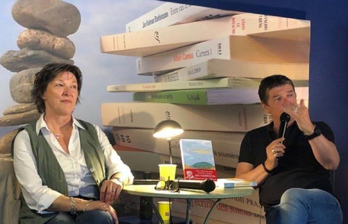 Ille-sur-Têt – Christine Campadieu de viaje y en la mesa con Jim Harrisson