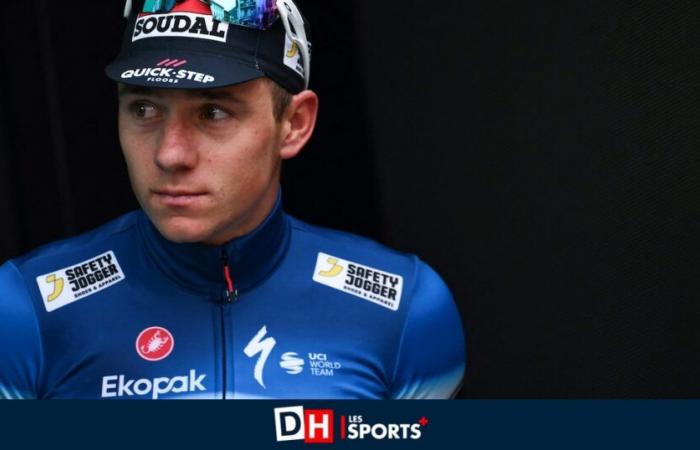 Al salir del hospital, Remco Evenepoel relata su caída: “Me catapultaron al otro lado de la carretera”