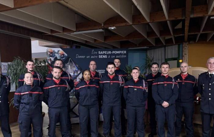 Los bomberos celebraron el día de Santa Bárbara en Languidic