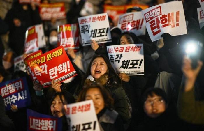 En Corea del Sur, manifestaciones tras el golpe del presidente Yoon Suk Yeol