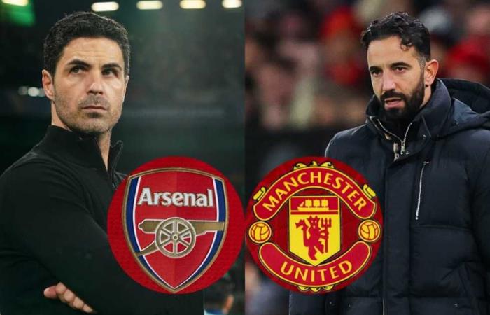 Partido en vivo entre Arsenal y Manchester United en la Premier League (0-0).