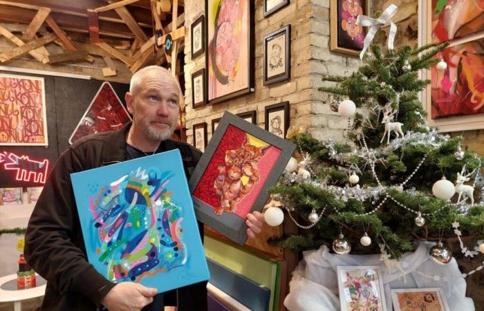 El mercado navideño de los artistas se instala en el taller de Konu en Dieppe