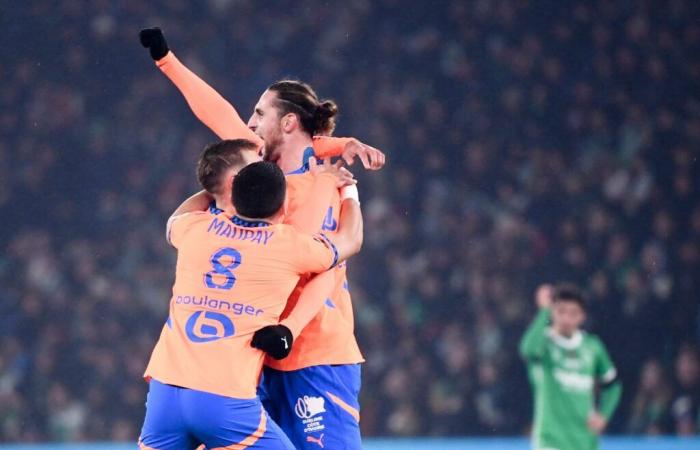 Ligue 1 – El OM continúa con una sólida victoria en Saint-Étienne y recupera la 2.ª plaza