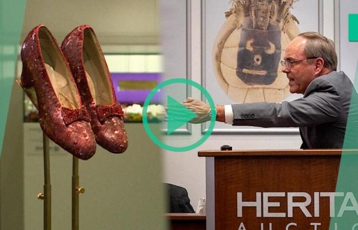 Los zapatos Ruby de ‘El Mago de Oz’ se venden a un precio exorbitante en una subasta