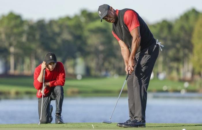 Tiger Woods regresa para una competencia a dúo con su hijo