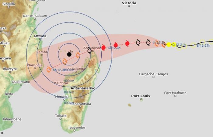 La borrasca denominada Chido se acerca al archipiélago de Agalega