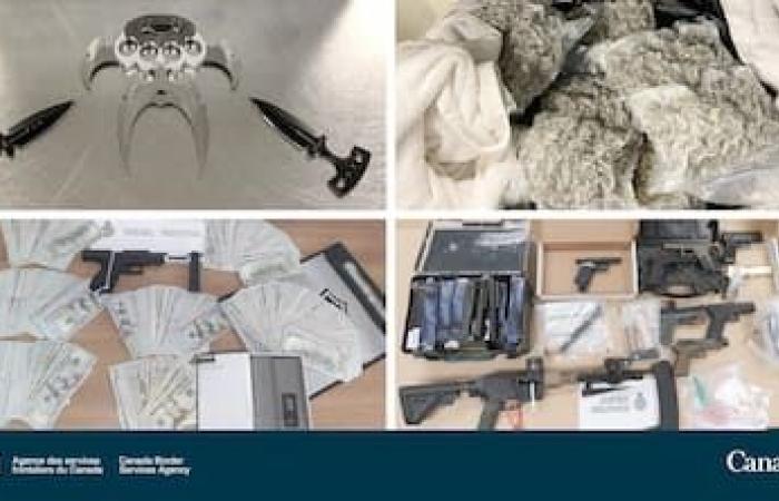 Aumentan las incautaciones de drogas, armas y vehículos robados en los primeros diez meses de 2024 en Canadá