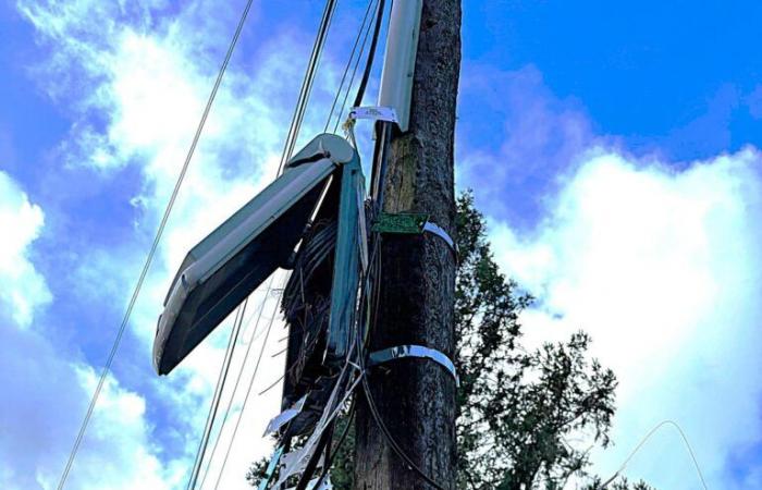 Cajas de fibra óptica destruidas con un hacha en Dordoña