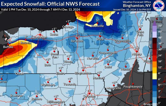 Los Grandes Lagos se preparan para fuertes nevadas esta semana a medida que se avecina más efecto lago