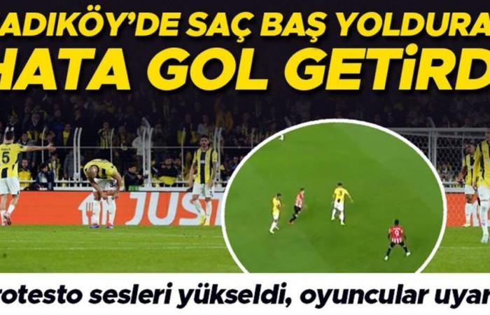 ¡Error impactante de Samet Akaydin en el partido Fenerbahçe – Athletic! Se levantaron voces de protesta, los jugadores advirtieron a los aficionados.