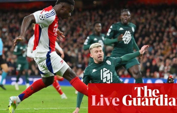 Arsenal v Mónaco: Liga de Campeones – en vivo | liga de campeones