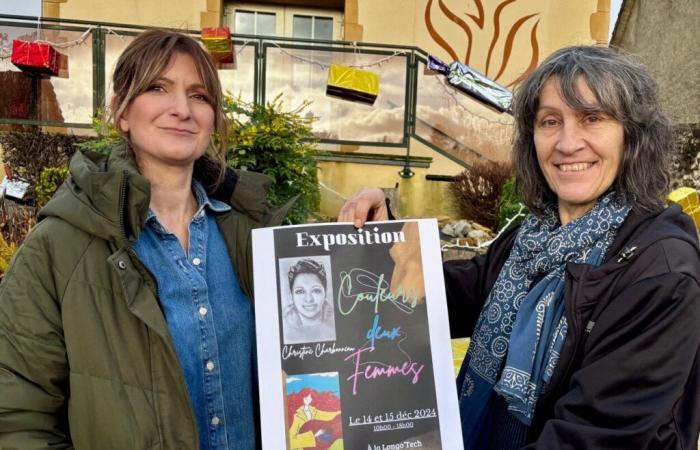 Dos mujeres artistas reunidas para una exposición en Sarthe, cerca de Mamers