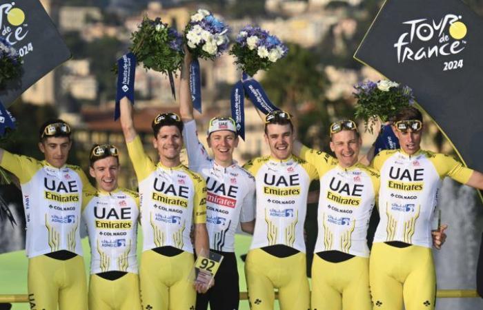 TDF. Tour de Francia – La armada XRG de los Emiratos Árabes Unidos rodea Pogacar para el Tour