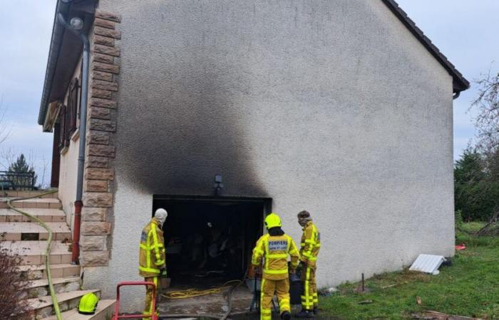 Mesvres. Una casa afectada por el fuego, los residentes reubicados