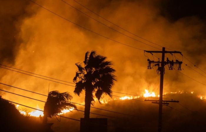 Las impresionantes imágenes del megaincendio en Malibú, donde miles de vecinos fueron evacuados