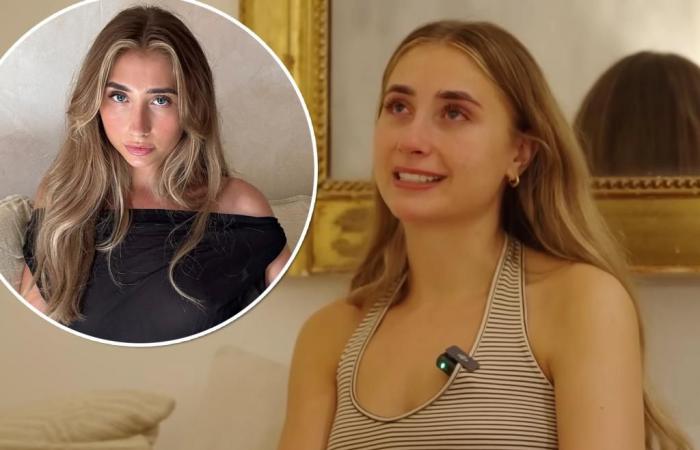 La modelo de Onlyfans Lily Phillips llora después de acostarse con 101 hombres en un día