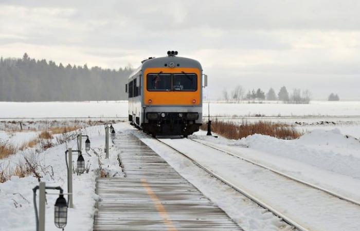 El tren Charlevoix a punto de descarrilarse