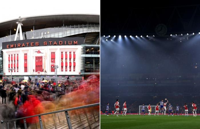 El Arsenal se ve obligado a cambiar el nombre del estadio para el partido de la Liga de Campeones contra el Mónaco – Champions League