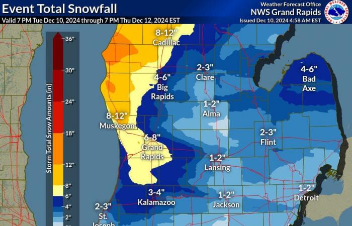 Los Grandes Lagos se preparan para fuertes nevadas esta semana a medida que se avecina más efecto lago