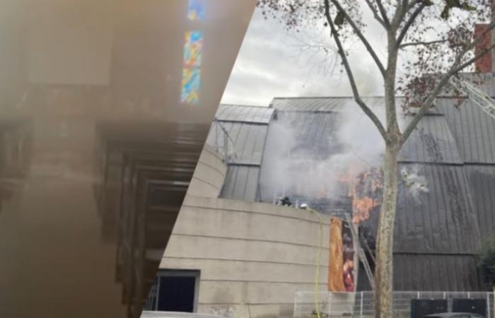 EN FOTOS. Incendio en una iglesia de Montpellier: incendio del convento, evacuación de la Virgen… fotos del desastre desde el interior