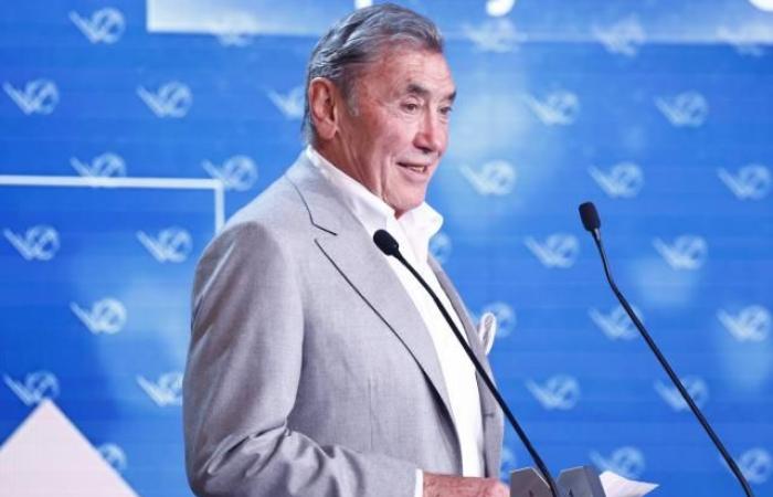 Eddy Merckx, operado con éxito de su cadera, bromea sobre su caída