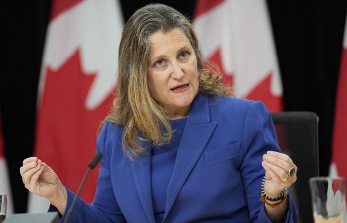 Mantener el déficit por debajo de los 40 mil millones | El Ministro Freeland abandona el objetivo