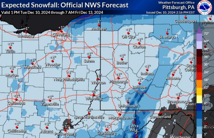 Los Grandes Lagos se preparan para fuertes nevadas esta semana a medida que se avecina más efecto lago