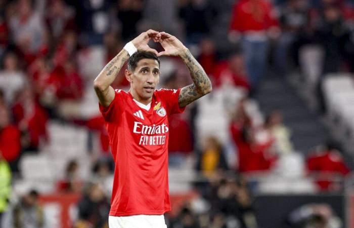 Di María podría pasar a la historia de la Champions con la camiseta del Benfica