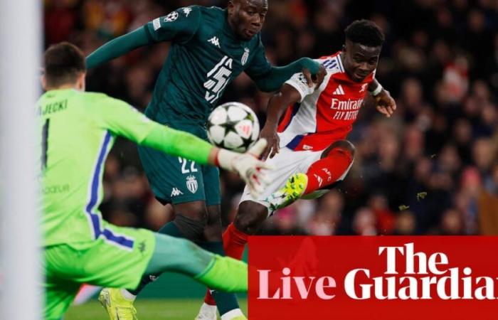 Arsenal 3-0 Mónaco: Liga de Campeones – como sucedió | liga de campeones