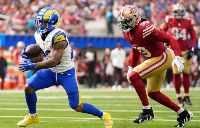 Selecciones, accesorios y probabilidades de la NFL Semana 15 Fútbol del jueves por la noche Rams-49ers