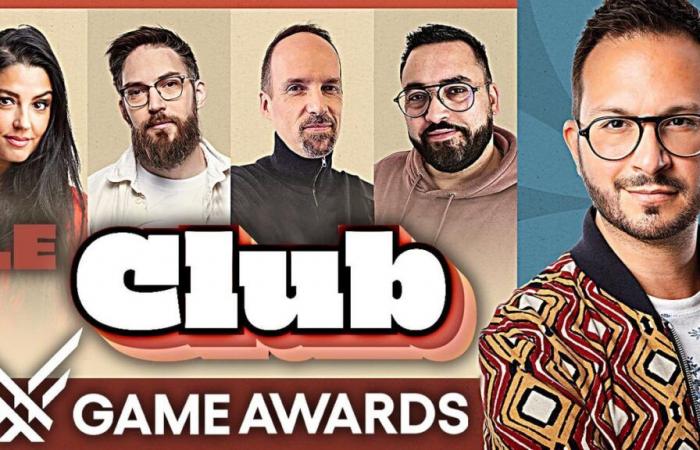 Nos vemos esta tarde a las 22 h en un espectáculo especial en Le Club dedicado a los Game Awards con JV, Julien Chièze, Carole Quintaine y Maxildan.