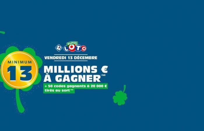 Super Loto FDJ: ¡Un premio mayor de 13 millones de euros y 50 ganadores garantizados este viernes 13!