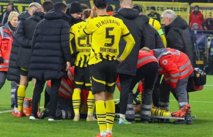 Imágenes dramáticas: el jugador nacional del BVB gravemente herido