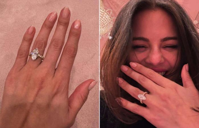 Anillo de compromiso de diamantes marquesa de Selena Gomez de Benny Blanco: obtenga los detalles