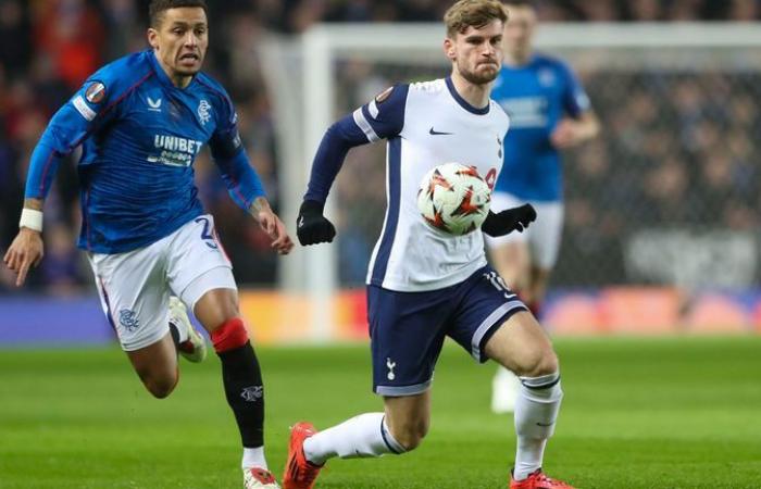 Timo Werner: Ange Postecoglou critica la actuación “inaceptable” del delantero en el empate del Tottenham en la Europa League contra el Rangers | Noticias de futbol