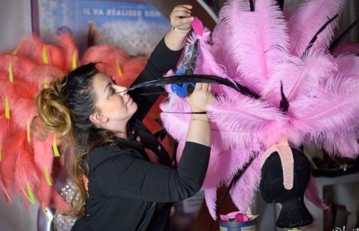 Plumas de Vendée en los trajes de las candidatas a Miss Francia