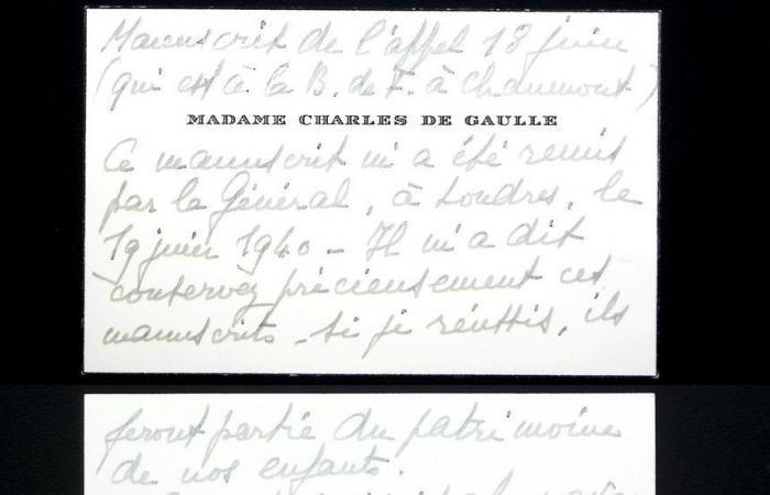 La convocatoria del 18 de junio: un manuscrito que lleva a De Gaulle “a una nueva etapa de su carrera literaria”