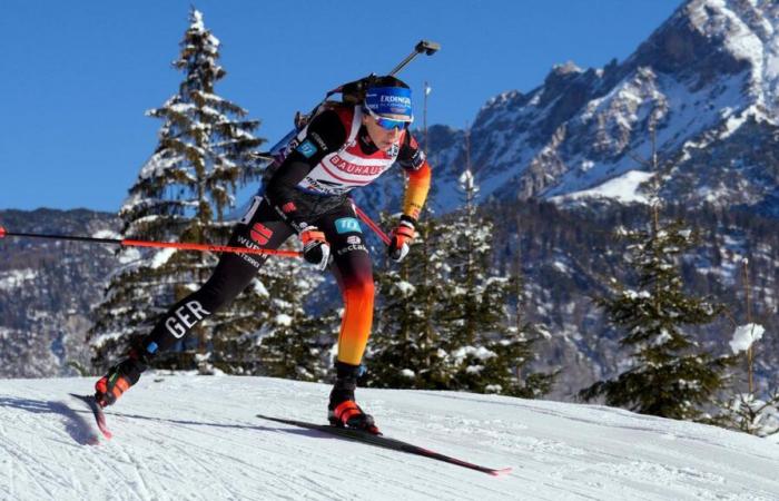 Biatlón en Hochfilzen: Franziska Preuß tuvo un día de ensueño en el sprint