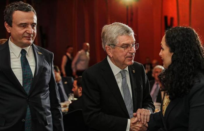 Celebración de los 10 años del reconocimiento del Comité Olímpico Nacional de Kosovo, en presencia del Presidente Thomas Bach