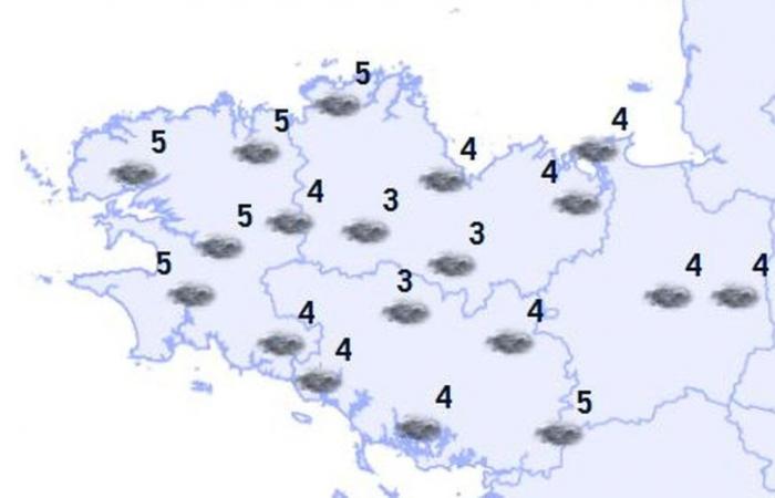 El tiempo en Bretaña: temperaturas invernales este viernes