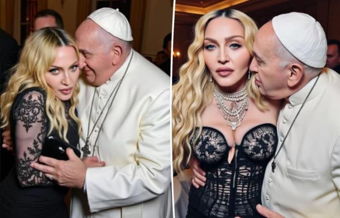 Madonna enoja a sus fans con fotos de IA de ella y el Papa Francisco