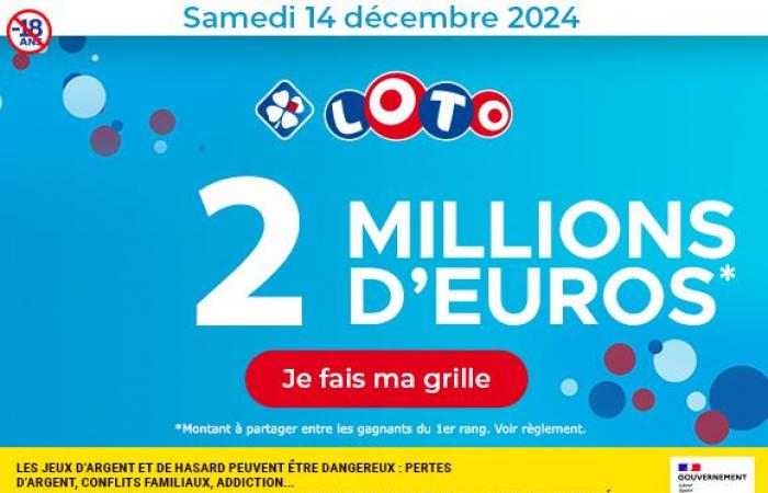 Lotto sábado 14 de diciembre de 2024: ¡2 millones de euros en juego! – FDJ