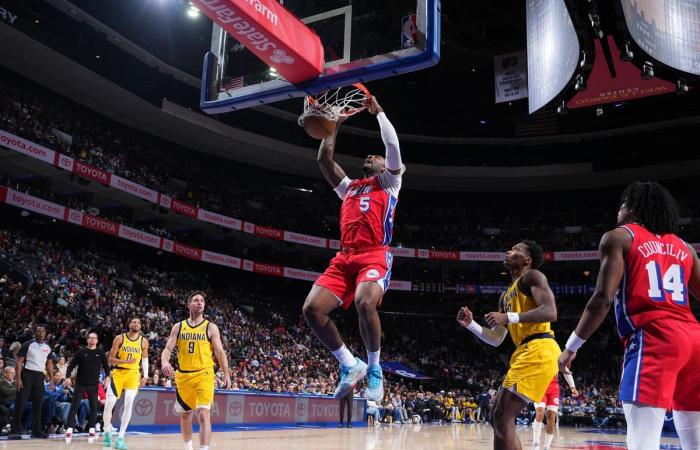 Campanero de los Sixers: los Pacers superan a los Sixers mientras Embiid se va después de un golpe en la cara