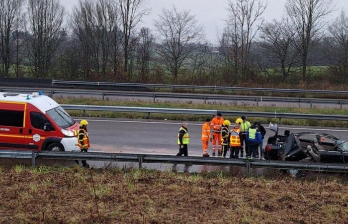 Un herido grave en un accidente en la A39