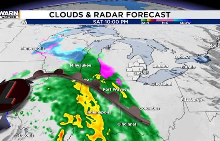 La tendencia al calentamiento del área metropolitana de Detroit llega con la lluvia