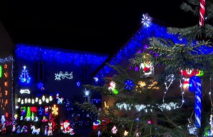 Cada Navidad, Maryse cubre su casa de iluminaciones.