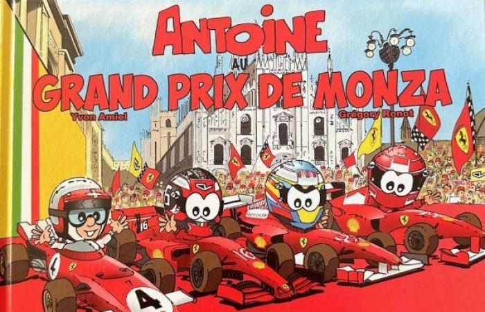 ANTOINE EL PILOTO EN EL GRAN PREMIO DE ITALIA EN EL MONZA ARENA